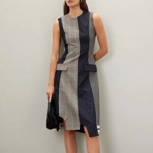 Monse Sleveless Patchwork Dress Size 8 EXCELLENT Condition
